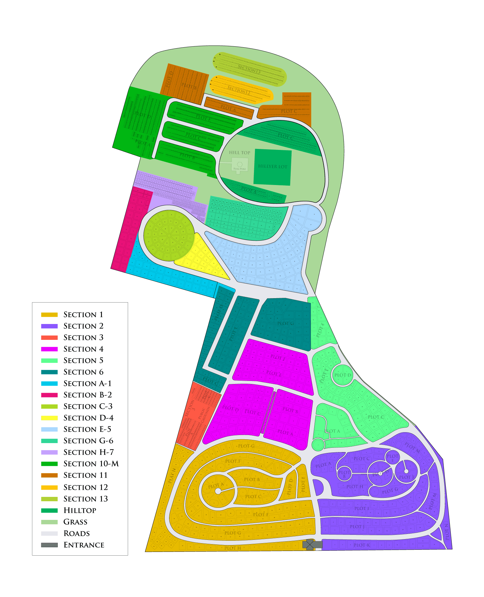 Boonville Cemetery Plot & Grave Map